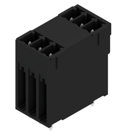 Weidmuller, SCD-THR Male PCB Header, 3.81mm Pitch, 6 Way, 2 Row [1030960000]; 255-8133