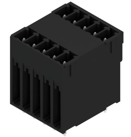Weidmuller, SCD-THR Male PCB Header, 3.81mm Pitch, 10 Way, 2 Row [1030980000]; 255-8135