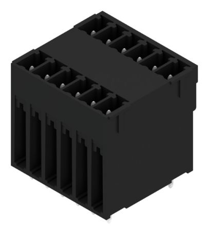 Weidmuller, SCD-THR Male PCB Header, 3.81mm Pitch, 12 Way, 2 Row [1030990000]; 255-8136