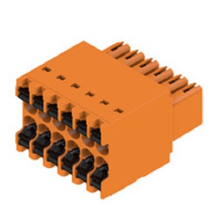 Weidmuller, 3.5mm Pitch, 12 Way, Pluggable Terminal Block, Plug, Cable Mount, 1277320000 [1277320000]; 255-8152