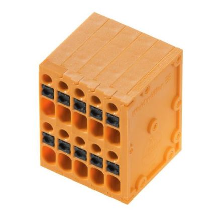 Weidmuller PCB Terminal Block, 4-Contact, 3.5mm Pitch, PCB Mount, 2-Row [2000940000]; 255-8294