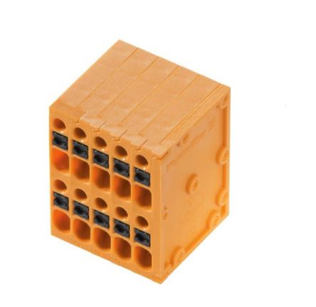Weidmuller PCB Terminal Block, 16-Contact, 3.5mm Pitch, PCB Mount, 2-Row [2001000000]; 255-8300