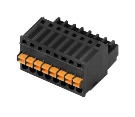 Weidmuller, 2.5mm Pitch, 3 Way, Pluggable Terminal Block, Plug, PCB, 2439650000 [2439650000]; 255-8306