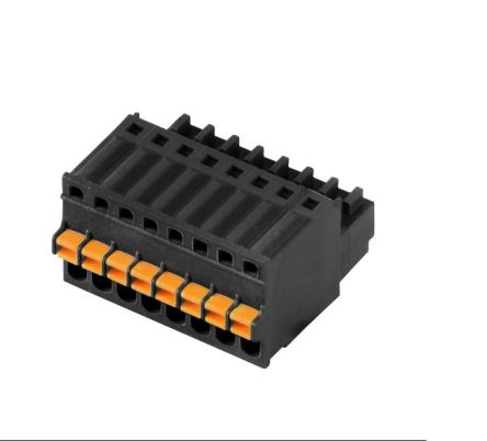 Weidmuller, 2.5mm Pitch, 5 Way, Pluggable Terminal Block, Plug, PCB, 2439680000 [2439680000]; 255-8310