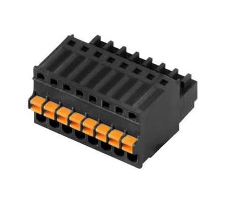 Weidmuller, 2.5mm Pitch, 7 Way, Pluggable Terminal Block, Plug, PCB, 2439700000 [2439700000]; 255-8312