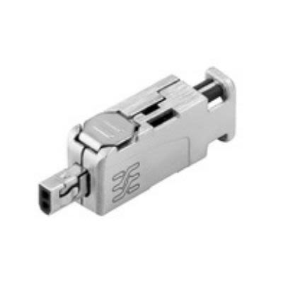Weidmuller Plug Ethernet Connector, Cable Mount 1 Port 2 -Way [2726040000]; 255-8374