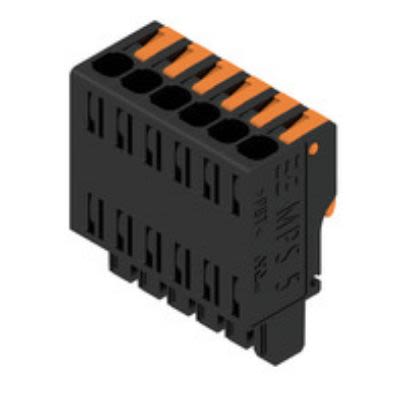 Weidmuller, 5mm Pitch, 6 Way, Pluggable Terminal Block, Plug, PCB Mount, 2741600000 [2741600000]; 255-8397