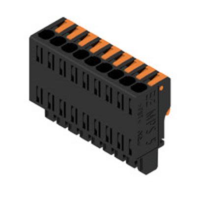 Weidmuller, 5mm Pitch, 9 Way, Pluggable Terminal Block, Plug, PCB Mount, 2741630000 [2741630000]; 255-8400