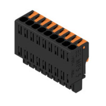 Weidmuller, 5mm Pitch, 9 Way, Pluggable Terminal Block, Plug, PCB Mount, 2741740000 [2741740000]; 255-8411