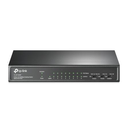 TP-Link Unmanaged 9 Port Ethernet Switch With PoE [TL-SF1009P]; 255-8434