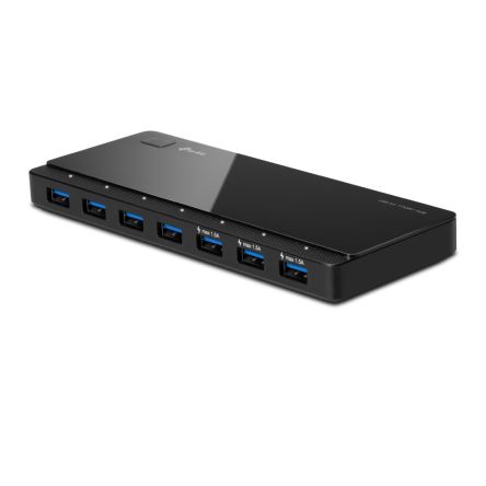 TP-Link 7 Port USB 1.1, USB 2.0, USB 3.0 USB A USB 3.0 Hub, AC Adapter Powered, 165 x 65.5 x 17.5mm [UH700]; 255-8459