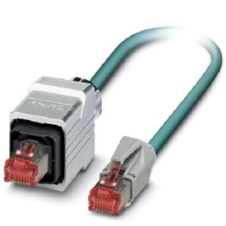 Phoenix Contact, 5m Cat5e, Blue RJ45 to Male RJ45 Male, Shielded Shielded, Terminated [1405992]; 255-8528