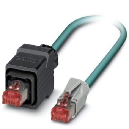 Phoenix Contact, 5m Cat5e, Blue RJ45 to Male RJ45 Male, Shielded Shielded, Terminated [1406030]; 255-8529
