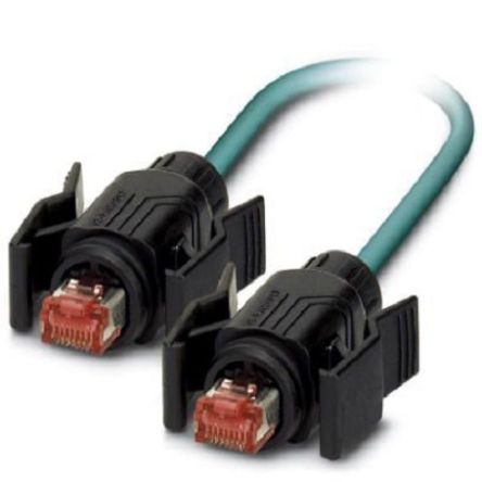 Phoenix Contact, 5m Cat5e, Blue RJ45 to Male RJ45 Male, Shielded Shielded, Terminated [1406289]; 255-8531