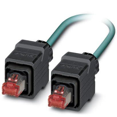 Phoenix Contact, 2m Cat5e, Blue RJ45 to Male RJ45 Male, Shielded Shielded, Terminated [1408948]; 255-8713