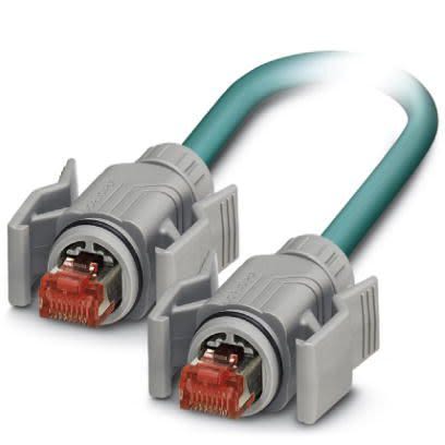 Phoenix Contact, 10m Cat5, Blue RJ45 to Male RJ45, Shielded Shielded, Terminated [1408958]; 255-8722