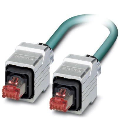 Phoenix Contact, 5m Cat5, Blue RJ45 to Male RJ45 Male, Shielded Shielded, Terminated [1408959]; 255-8723