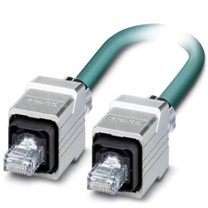 Phoenix Contact, 10m Cat5, Blue RJ45 to Male RJ45, Shielded Shielded, Terminated [1413492]; 255-8773