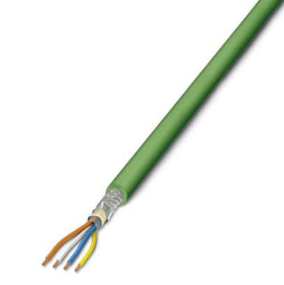 Phoenix Contact, 100m Cat5, Green, Yellow Unterminated, Shielded Shielded, Unterminated [1416392]; 255-8818