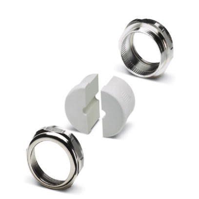Phoenix Contact Silver Nickel Plated Brass Cable Gland, M50 Thread, 7.5mm min., 8mm max., IP65 [1636509]; 255-8869