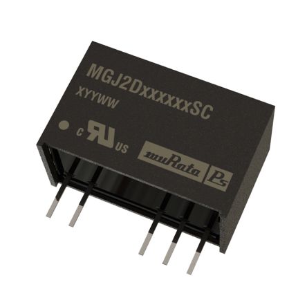 Murata Power Solutions MGJ2 DC-DC Converter, 18V dc/, 13.5 → 16.5 V dc Input, 2W, Through Hole [MGJ2D151802SC]; 255-9359