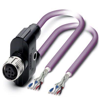 Phoenix Contact Straight Female M12 to Bus Cable, 15m [1436152]; 255-9774