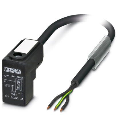 Phoenix Contact DIN 43650 Form C to Unterminated Sensor Actuator Cable, 1.5m [1439162]; 255-9786