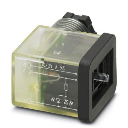 Phoenix Contact Solenoid Valve Connector with Indicator Light, 24 V ac Voltage [1452233]; 255-9816