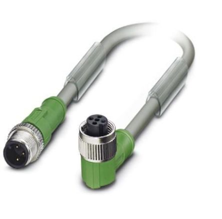 Phoenix Contact Straight Male M12 to Female M12 Sensor Actuator Cable, 300mm [1456815]; 255-9834