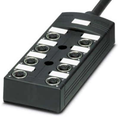 Phoenix Contact Sensor Box, M12, 5 way, 8 port [1457377]; 255-9843