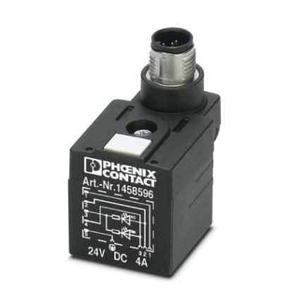 Phoenix Contact Solenoid Valve Connector with Indicator Light, 24 V ac Voltage [1458596]; 255-9849