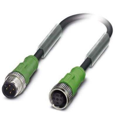 Phoenix Contact Straight Male M12 to Female M12 Sensor Actuator Cable, 6m [1504628]; 255-9859