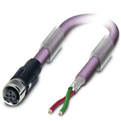 Phoenix Contact Straight Female M12 to Bus Cable, 15m [1518096]; 255-9890