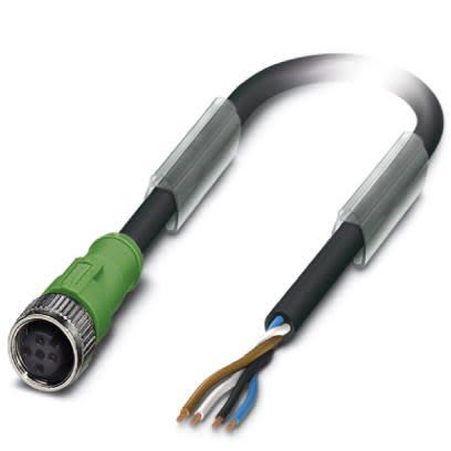 Phoenix Contact Straight Female M12 to Unterminated Sensor Actuator Cable, 20m [1533246]; 255-9909