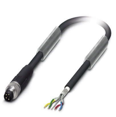 Phoenix Contact Straight Male M8 to Unterminated Bus Cable, 20m [1543281]; 255-9921