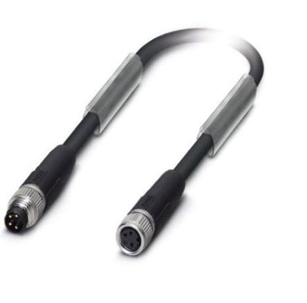 Phoenix Contact Straight Male M8 to Female M8 Bus Cable, 15m [1543388]; 255-9927