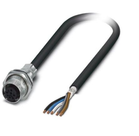 Phoenix Contact Straight Female M12 to Sensor Actuator Cable, 500mm [1550151]; 255-9933