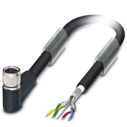 Phoenix Contact Right Angle Female M8 to Bus Cable, 5m [1550915]; 255-9939
