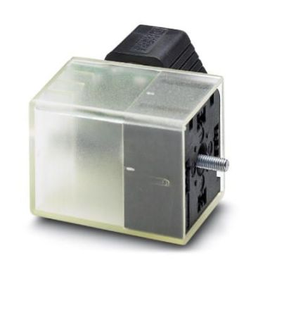 Phoenix Contact 2P+E, Plug Solenoid Valve Connector with Indicator Light, 24 V Voltage [1553886]; 255-9956