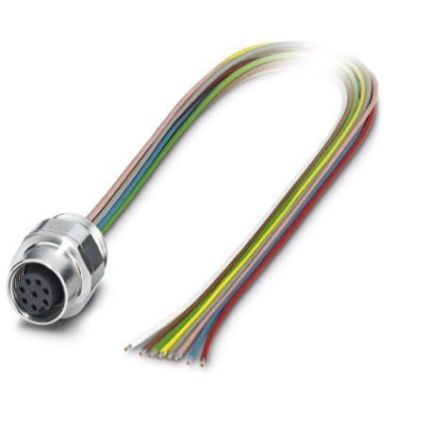 Phoenix Contact Straight Female M12 to Sensor Actuator Cable, 500mm [1554665]; 255-9962