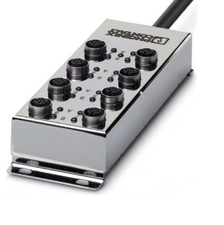 Phoenix Contact Sensor Box, M12, 5 way, 8 port [1555554]; 255-9965