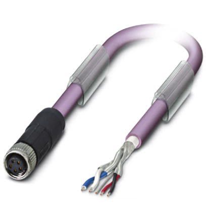 Phoenix Contact Straight Female M8 to Bus Cable, 10m [1575796]; 255-9973
