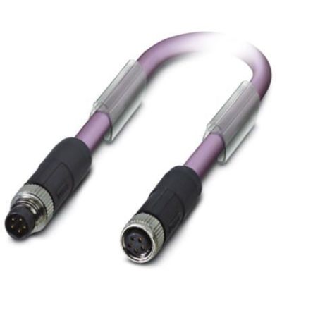Phoenix Contact Straight Male M8 to Female M8 Bus Cable, 10m [1575877]; 255-9976