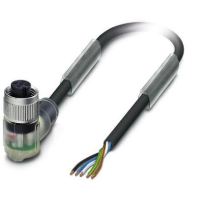 Phoenix Contact Female M12 to Sensor Actuator Cable, 1.5m [1669880]; 256-1497