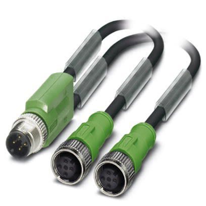 Phoenix Contact Male M12 to Straight Female M12 Sensor Actuator Cable, 1.5m [1682553]; 256-1511