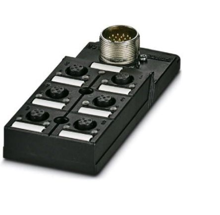 Phoenix Contact Sensor Box, M12, 4 way, 6 port [1692420]; 256-1515