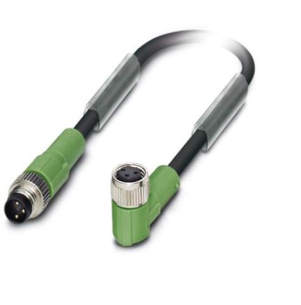Phoenix Contact Male M8 to Female M8 Sensor Actuator Cable, 1m [1696581]; 256-1526