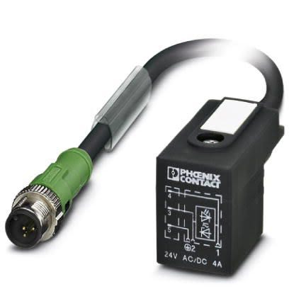 Phoenix Contact Straight Male M12 to DIN 43650 Form BI Sensor Actuator Cable, 3m [1400775]; 256-1697