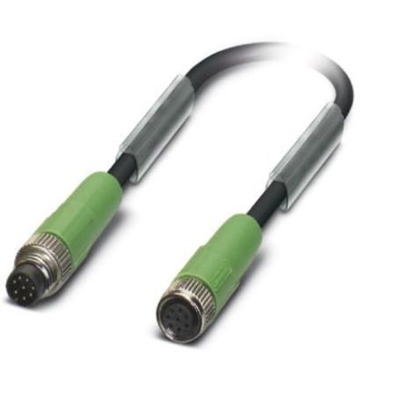 Phoenix Contact Straight Male M8 to Female M8 Sensor Actuator Cable, 1.5m [1404199]; 256-1729