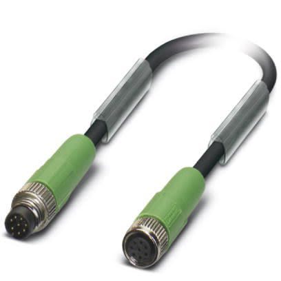 Phoenix Contact Straight Male M8 to Female M8 Sensor Actuator Cable, 3m [1404200]; 256-1730